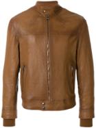 Alexander Mcqueen Band Collar Jacket - Brown