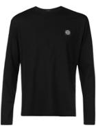 Stone Island Logo Patch Tee - Black