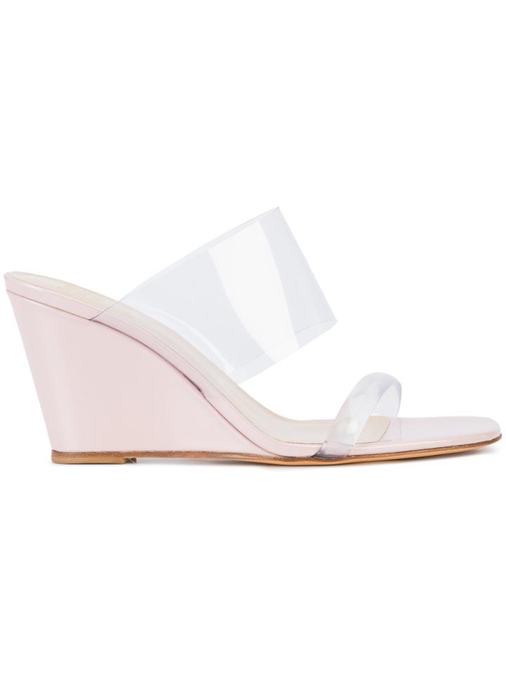 Maryam Nassir Zadeh Olympia Wedge Sandals - Pink & Purple