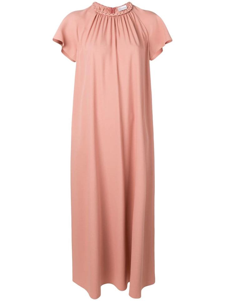 Red Valentino Ruffled Midi Dress - Pink