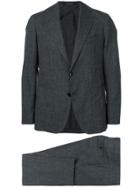 Tagliatore Checked Suit - Grey