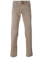 Jacob Cohen Slim Fit Jeans, Men's, Size: 33, Brown, Cotton/spandex/elastane