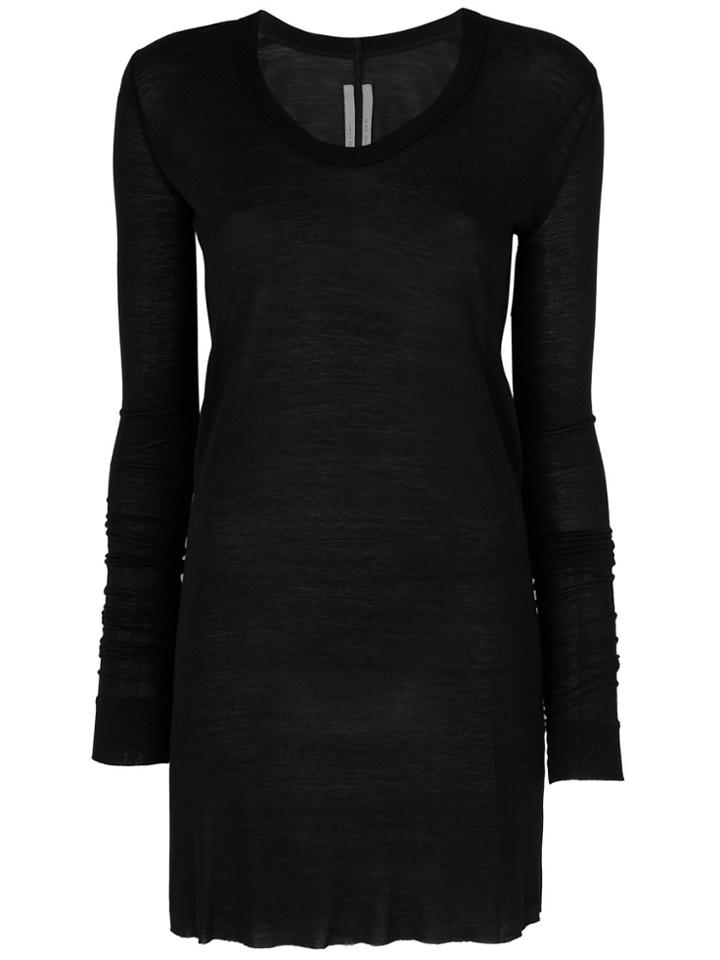 Rick Owens V-neck Top - Black