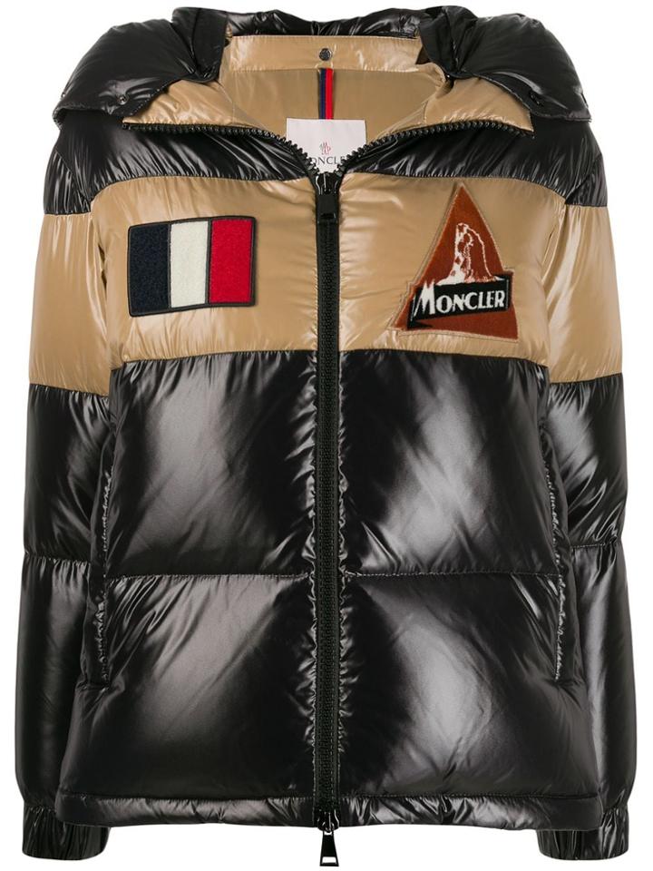Moncler Patch Details Puffer Jacket - Black