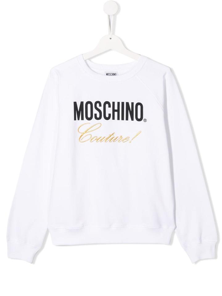 Moschino Kids Teen Moschino Couture Sweatshirt - White