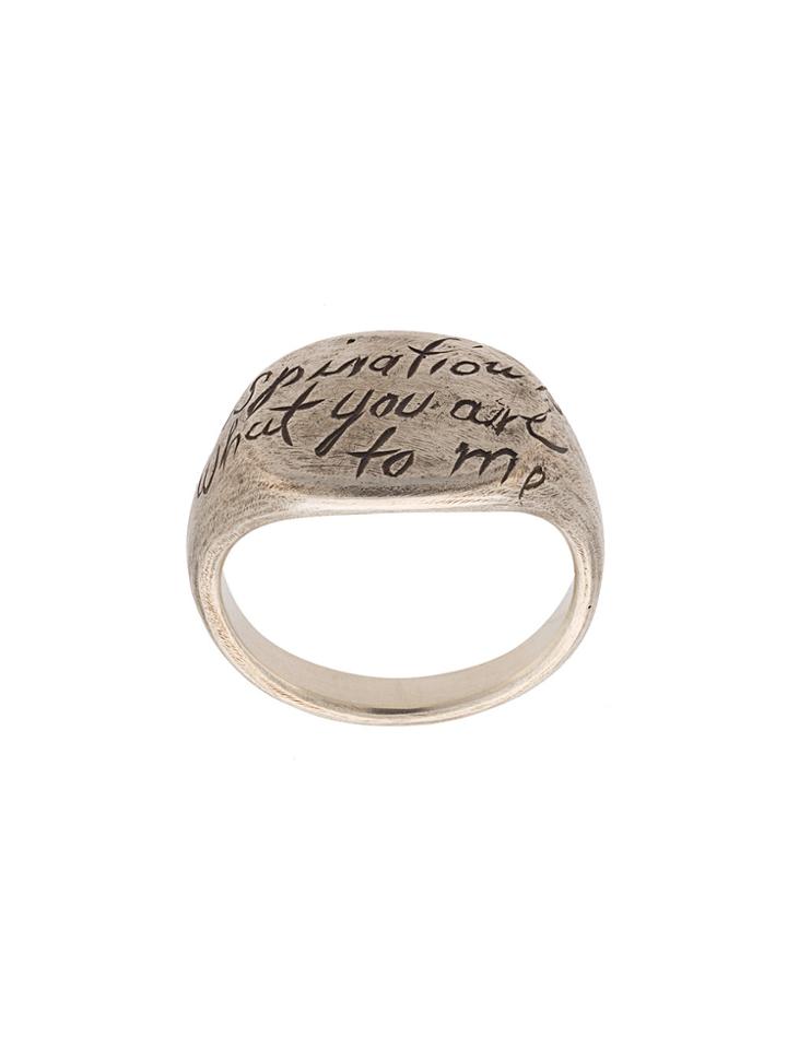 Werkstatt:münchen Scripted Ring - Metallic