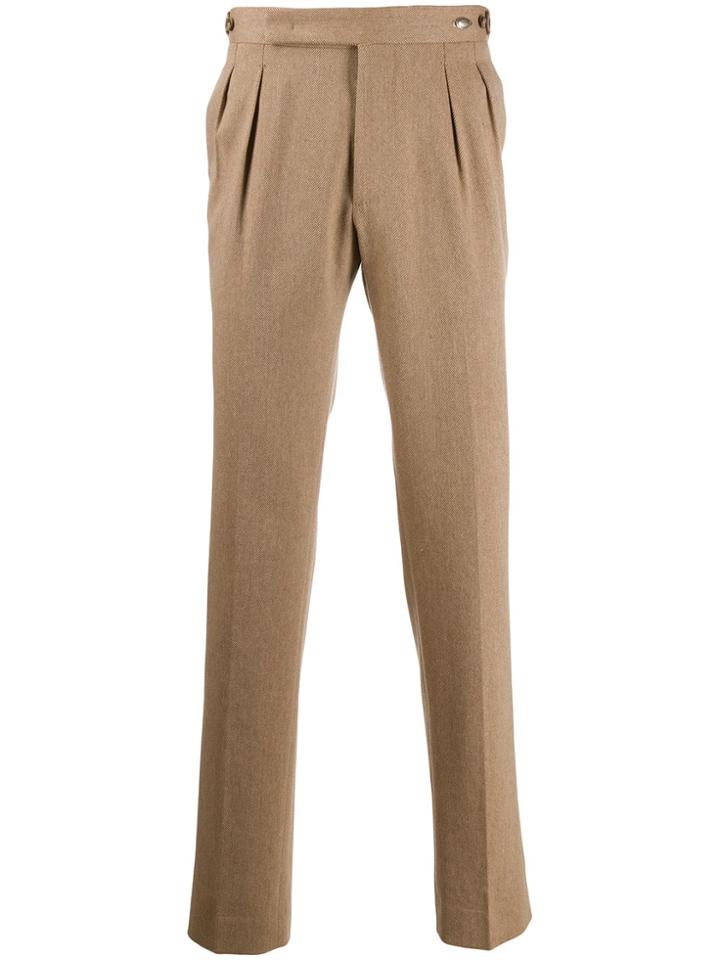 Tagliatore Straight Leg Trousers - Neutrals