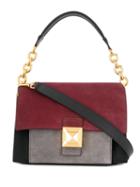 Furla Colour Block Shoulder Bag - Red