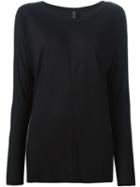 Alexandre Vauthier Long Sleeve T-shirt, Women's, Size: 36, Black, Silk/viscose