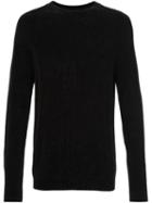 Maison Margiela Ribbed Long Sleeve Sweater, Men's, Size: Xl, Black, Viscose/polyamide