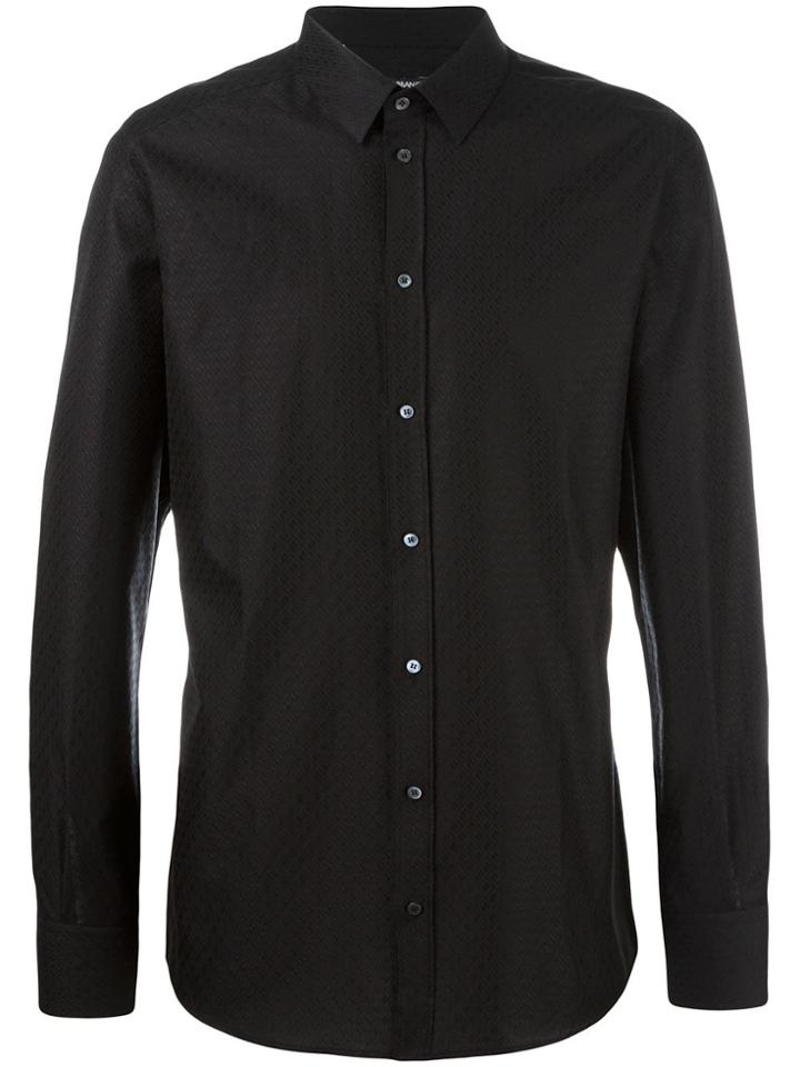 Dolce & Gabbana Diamond Patterned Shirt - Black