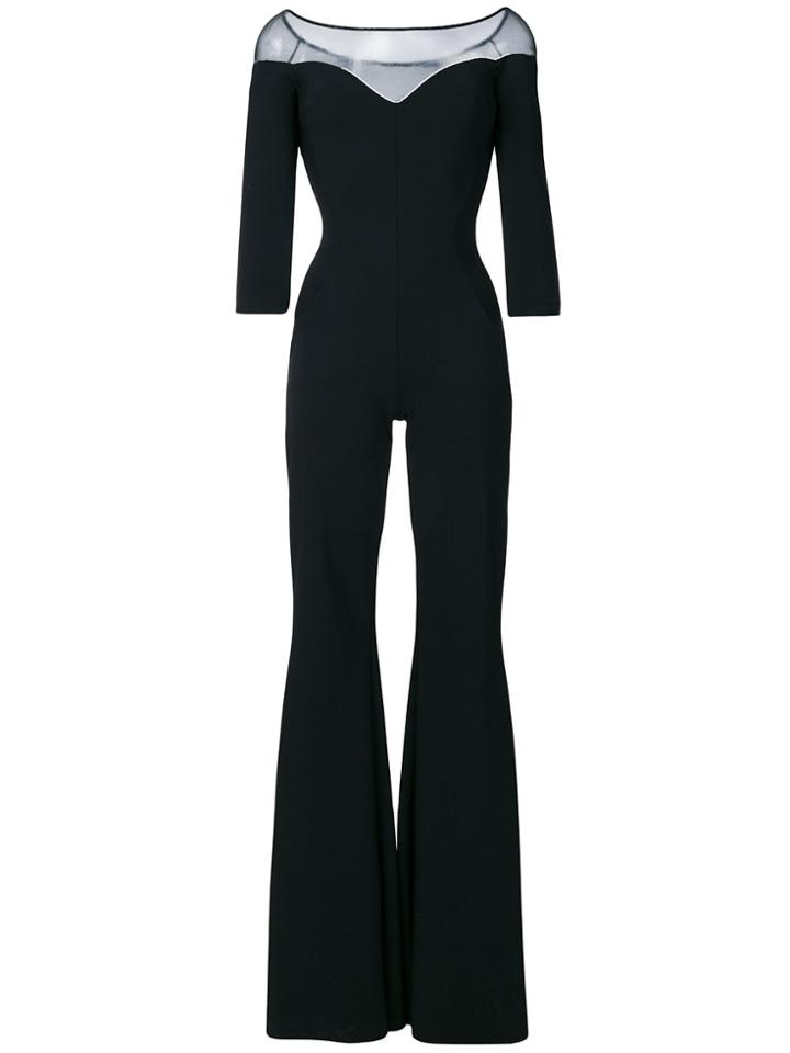 Chiara Boni La Petite Robe Ashant Illusion Jumpsuit - Black