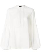 Wandering Bell Sleeve Blouse - White