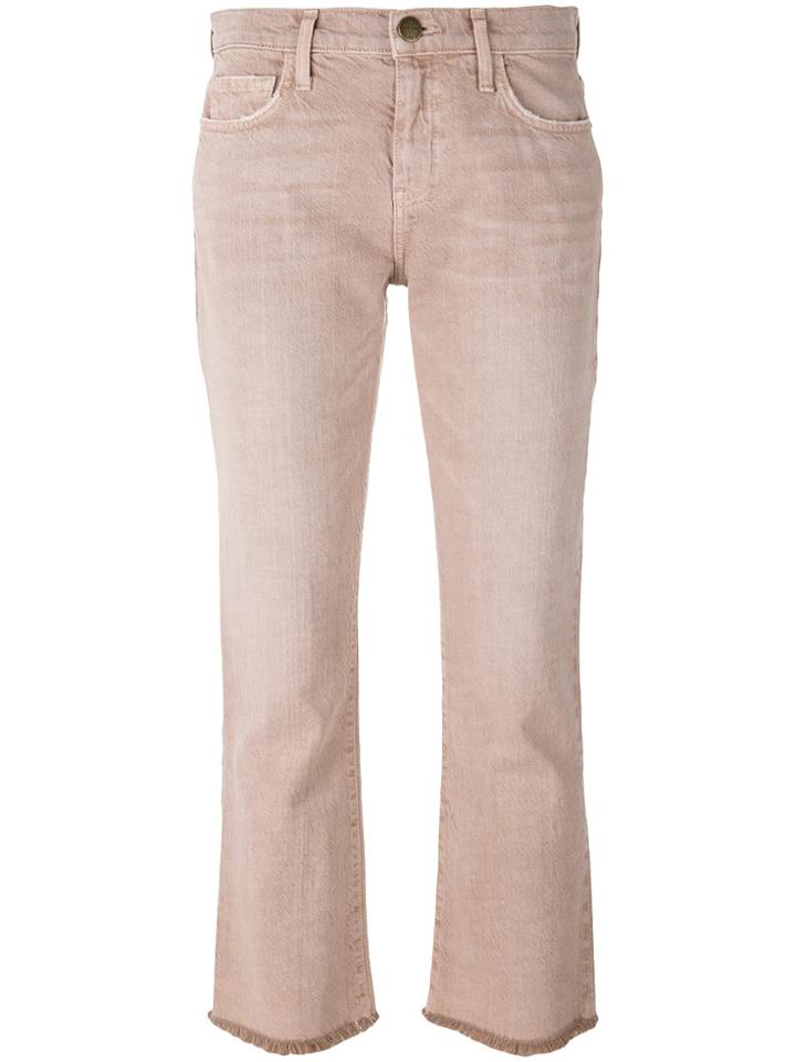 Current/elliott Cropped Jeans - Pink & Purple