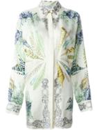 Versace Collection Shell And Coral Print Shirt