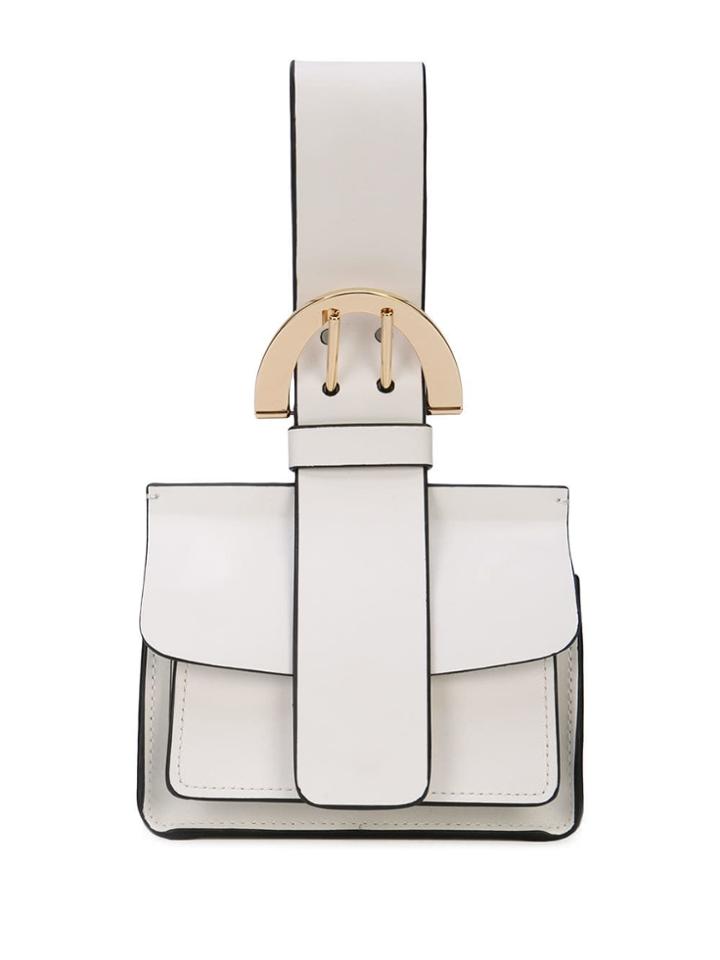 Zac Zac Posen Biba Buckle Wristlet - White