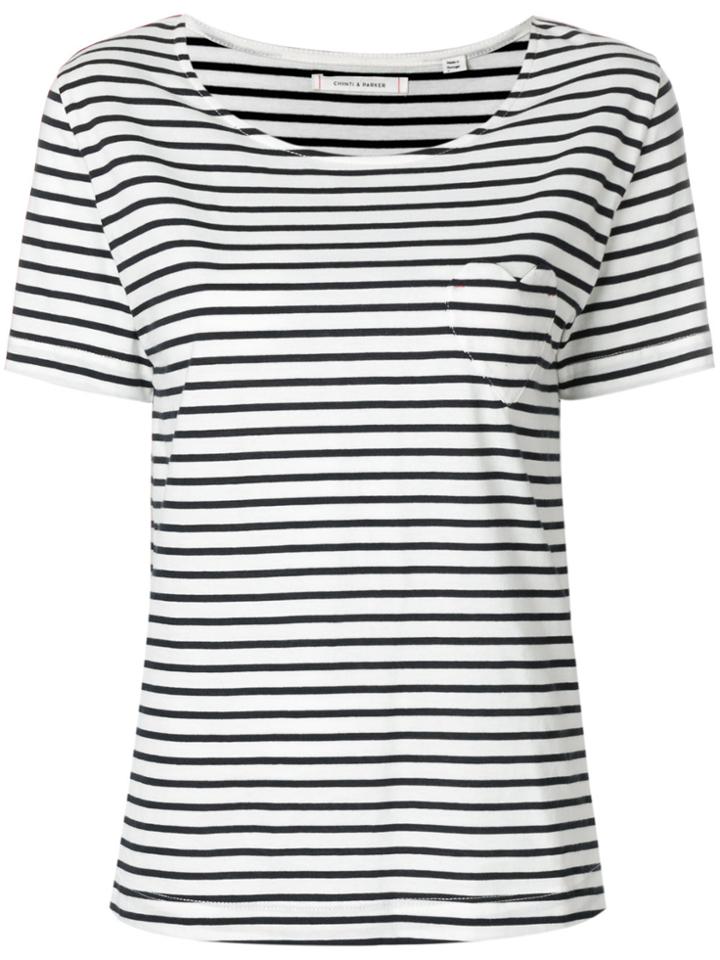 Chinti & Parker Heart Pocket T-shirt - White