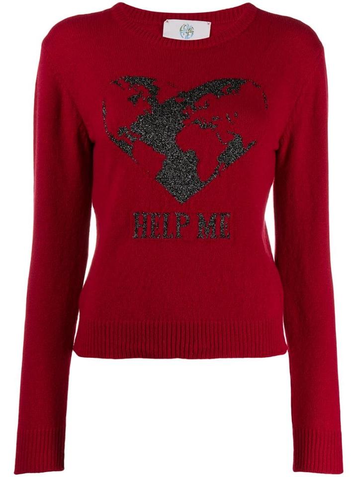 Alberta Ferretti Embroidered Help Me Jumper