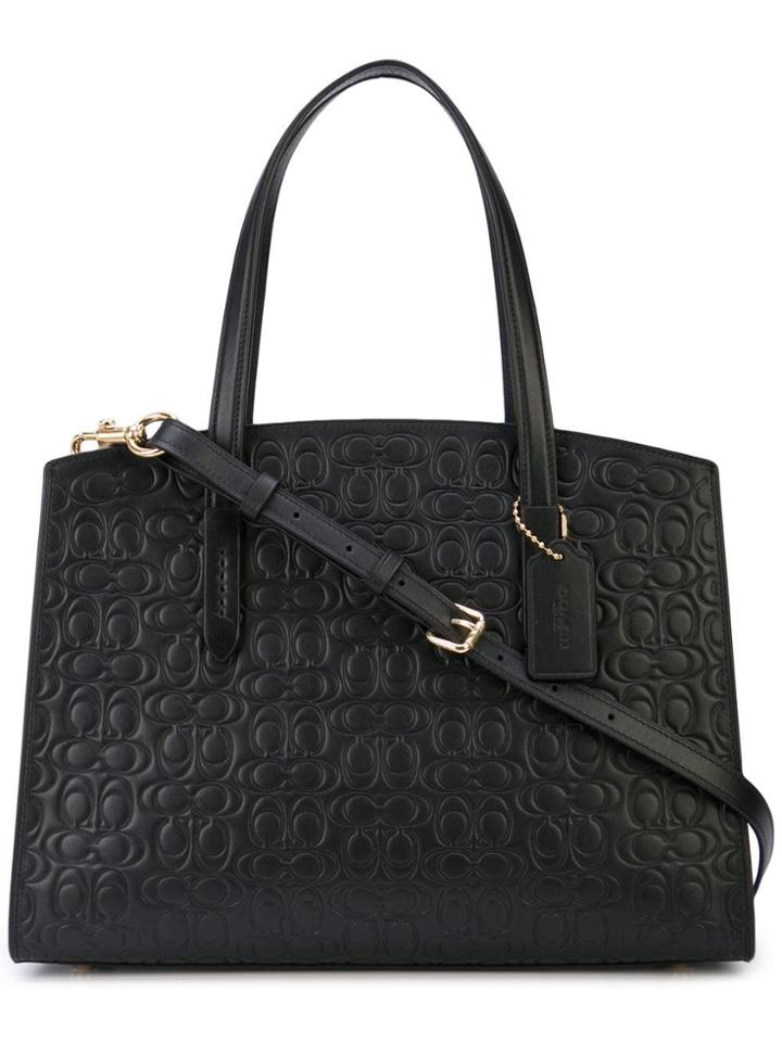 Coach Charlie Carryall Handbag - Black