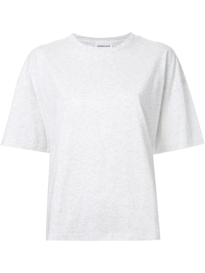 Georgia Alice 'ga' T-shirt, Women's, Size: 6, Grey, Cotton