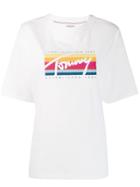 Tommy Jeans Rainbow Stripe T-shirt - White