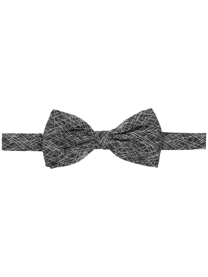 Canali Printed Bow Tie - Black