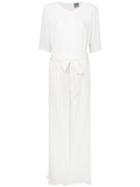 Lorena Antoniazzi Belted Waist Jumpsuit - White