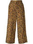 Christian Wijnants Cropped Wide Leg Trousers - Brown