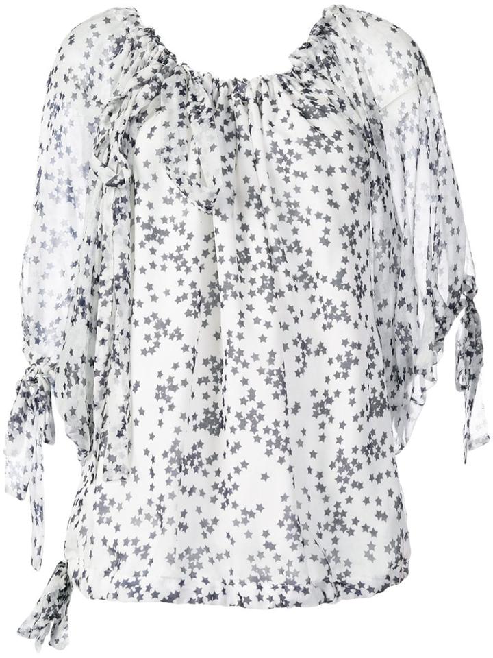P.a.r.o.s.h. Star Print Blouse - White