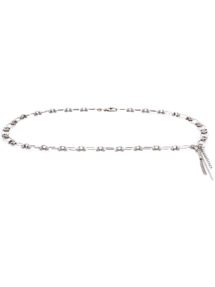 Justine Clenquet Chain-link Belt - Silver