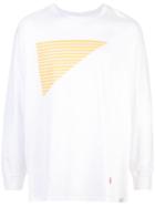 Facetasm Contrast Print Jumper - White