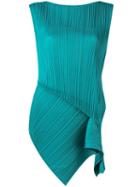 Pleats Please By Issey Miyake Pleated Tank, Women's, Size: V, Green, Polyester