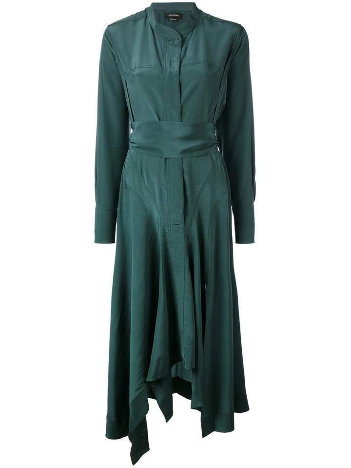Isabel Marant - Shift Dress - Women - Silk - 38, Green, Silk