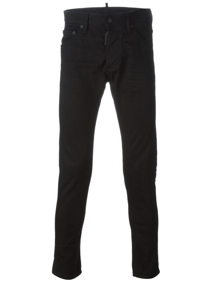 Dsquared2 'skinny' Jeans, Men's, Size: 52, Black, Cotton/polyester/elastolefin/spandex/elastane