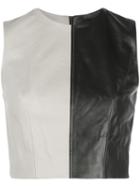 16arlington Two-tone Sleeveless Top - Black