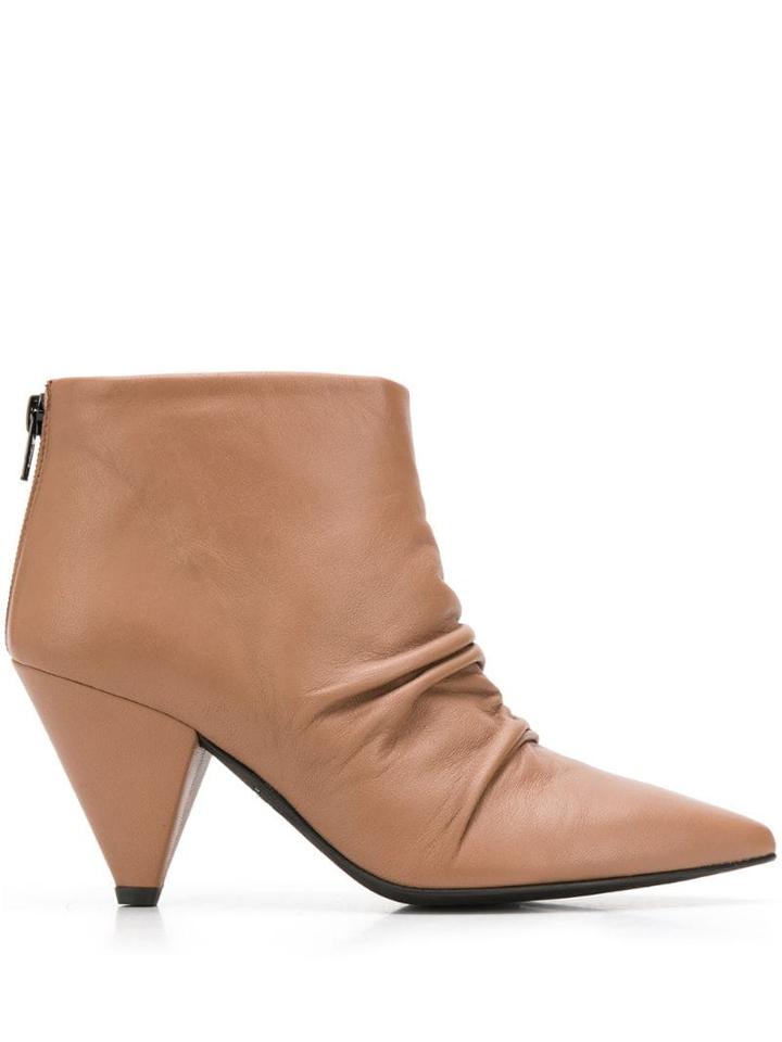 Marc Ellis Pointed Toe Ankle Boots - Neutrals