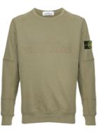 Stone Island Embroidered Logo Sweatshirt - Green
