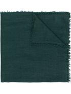 Faliero Sarti Sheer Frayed Scarf - Green