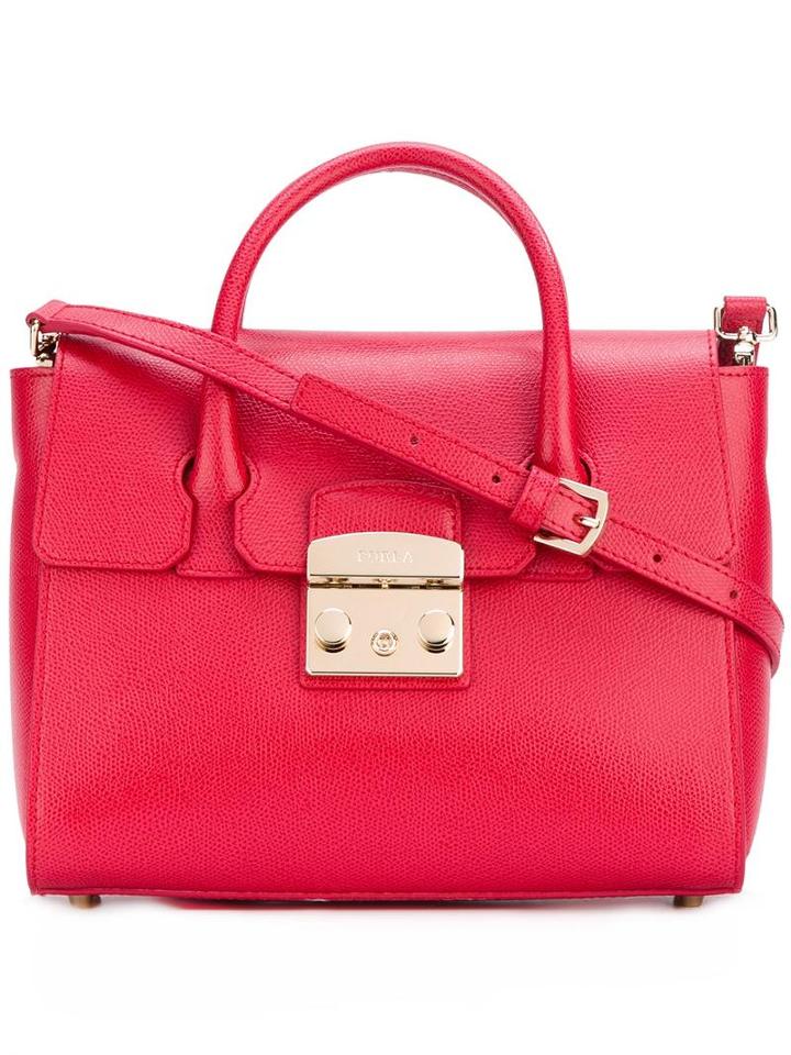 Furla Metropolis Tote, Women's, Red, Leather
