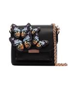 Sophia Webster Black Claudie Butterfly Embellished Leather Crossbody