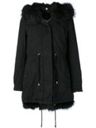 Alessandra Chamonix Classic Fur Lined Parka Coat - Black
