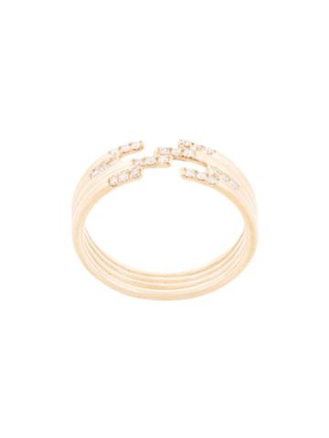 Jennie Kwon White Diamond Layered Ring - Gold