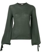 P.a.r.o.s.h. Bell Sleeved Jumper - Green