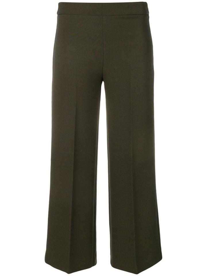 P.a.r.o.s.h. Plain Straight Culottes - Green