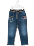 Dolce & Gabbana Kids Patchwork Jeans, Boy's, Size: 6 Yrs, Blue