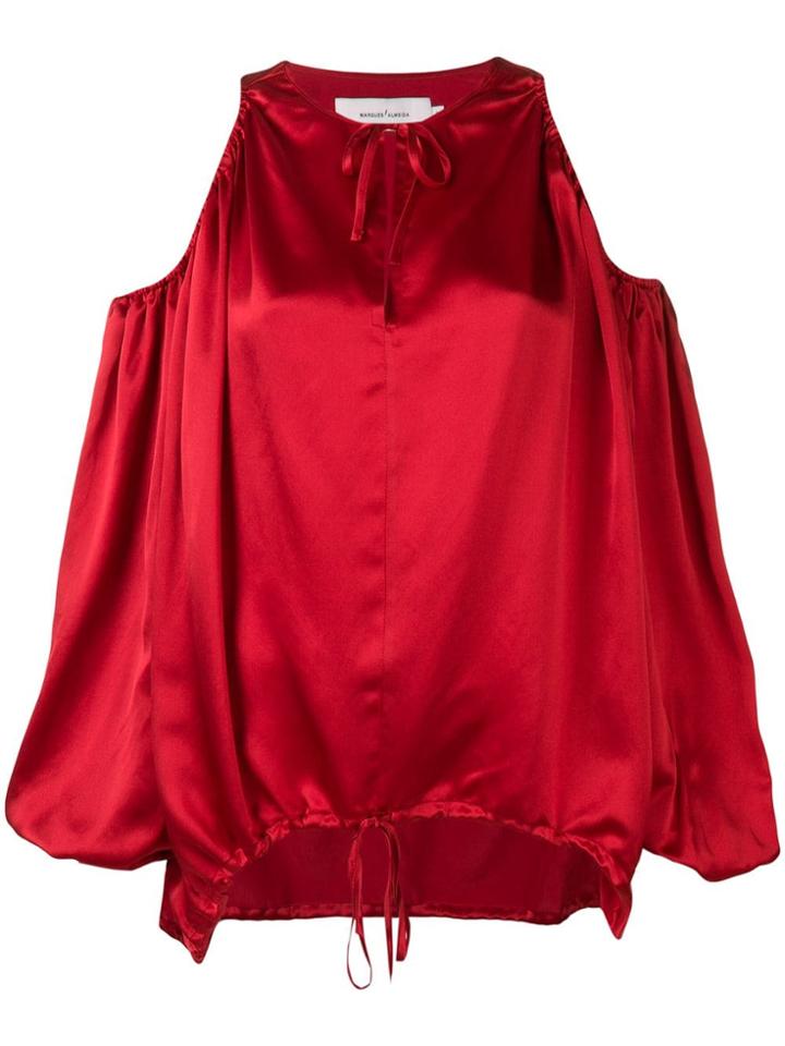 Marques'almeida Puffball Blouse - Red