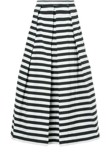Han Ahn Soon Full Striped Skirt - Black