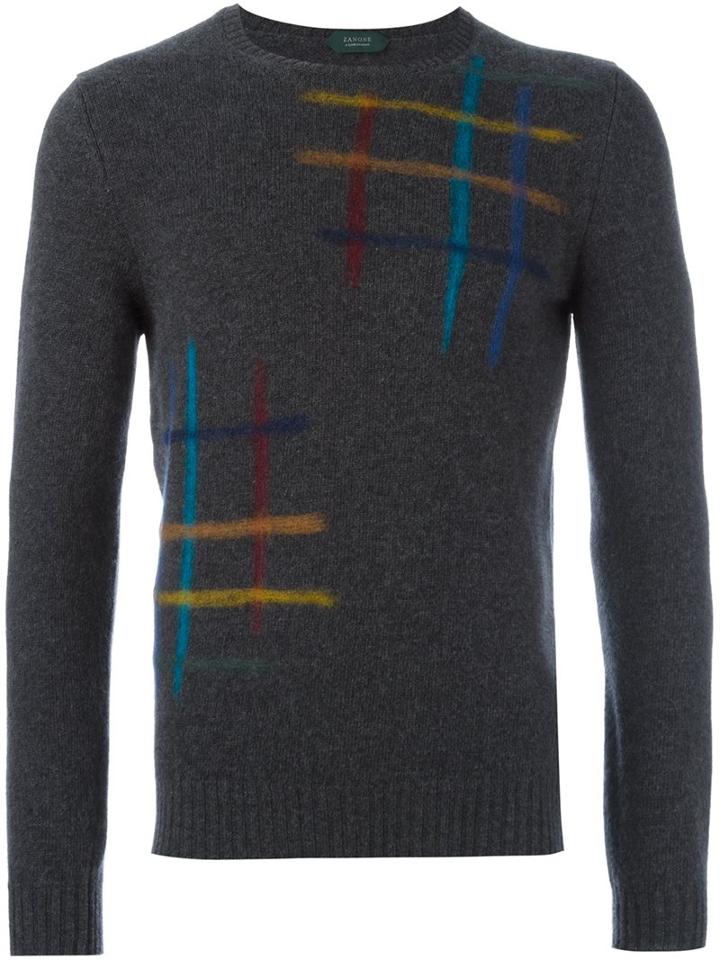 Zanone Paintbrush Detail Jumper