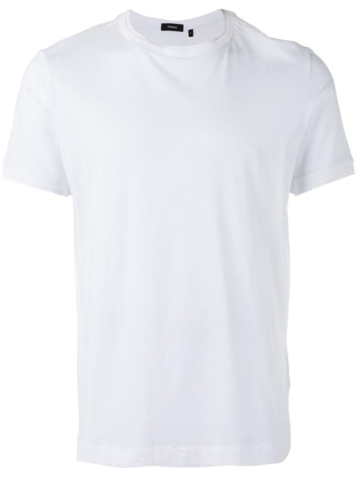 Theory Plain T-shirt, Men's, Size: Small, White, Cotton