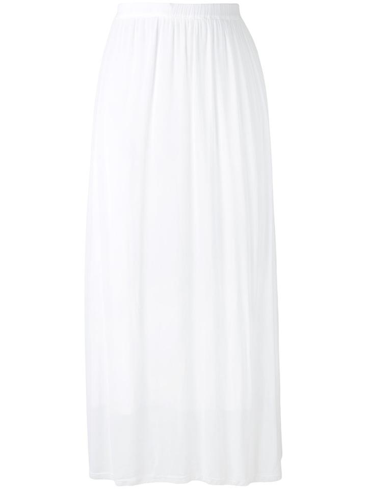 Kristensen Du Nord - Gathered Skirt - Women - Silk/cotton/spandex/elastane - 3, White, Silk/cotton/spandex/elastane
